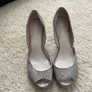 Calvin Klein gray wedge size 9.5